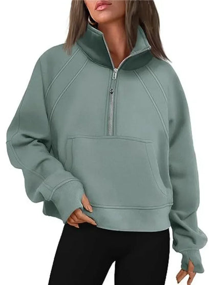 GENEVIE ZIP SWEATER