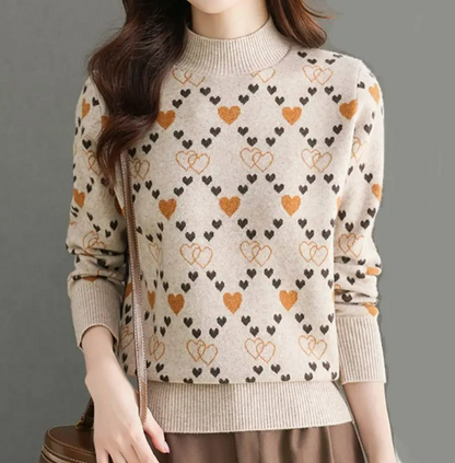 Heart Knitted Sweater