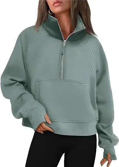 GENEVIE ZIP SWEATER