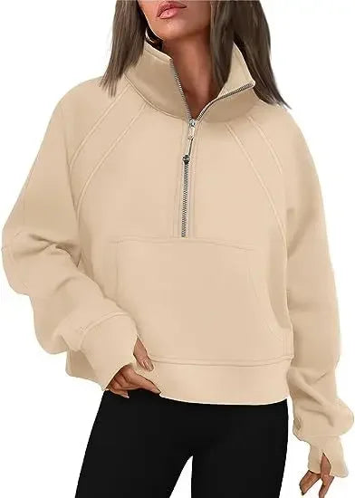 GENEVIE ZIP SWEATER