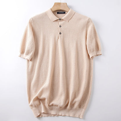 Lugen Knitted Polo Shirt