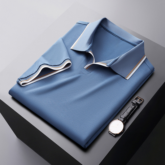 VINCÉNZIO PRESTIGE SILK POLO SHIRT