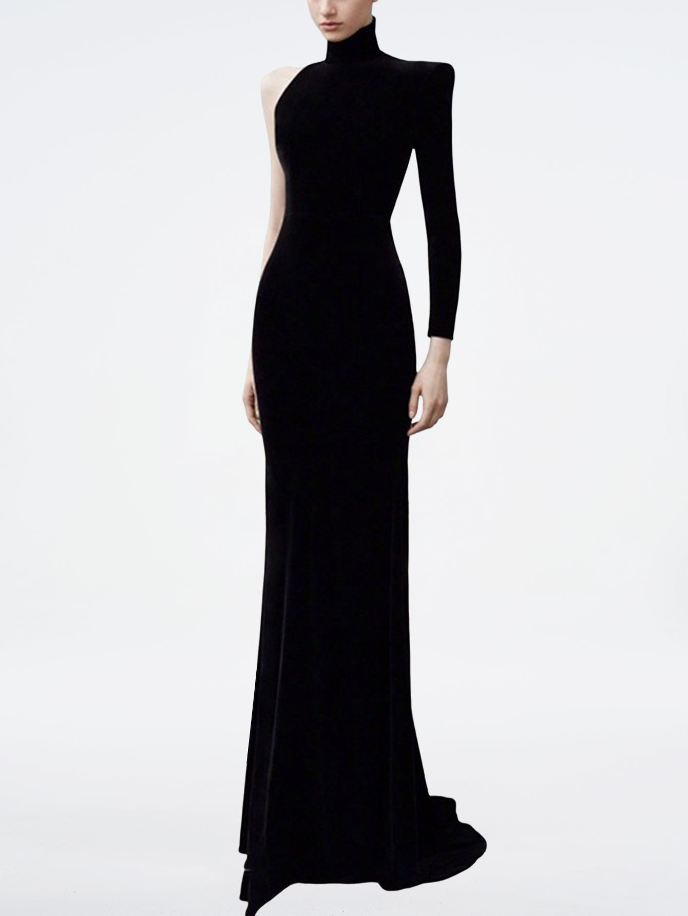 Elegant Velvet Mermaid Evening Gown