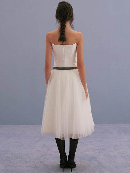 Tulle Tea-Length Dress