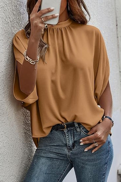 ALISSA TIE BACK BLOUSE