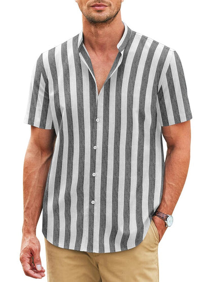 Classic Printed Linen Blend Shirt (US Only)