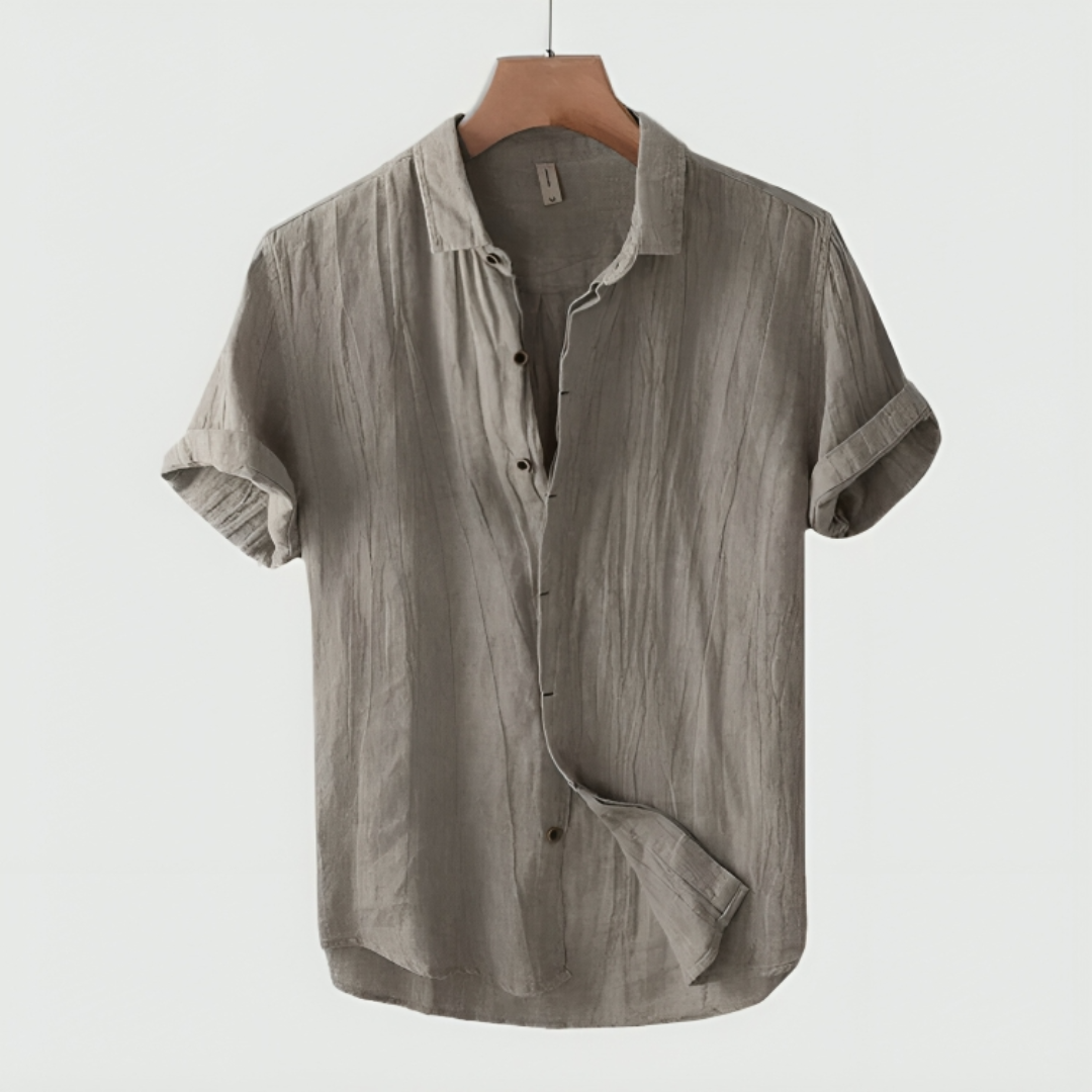 Vincent | Aesthetic Linen Polo Shirt