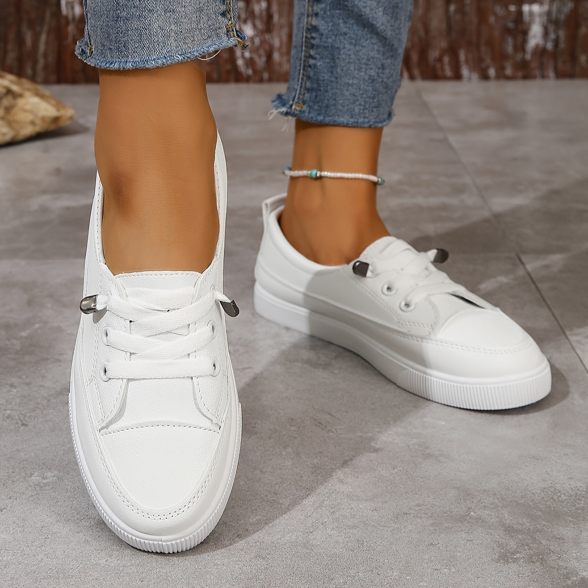 Léa | Slip-On Flat Skate Shoes