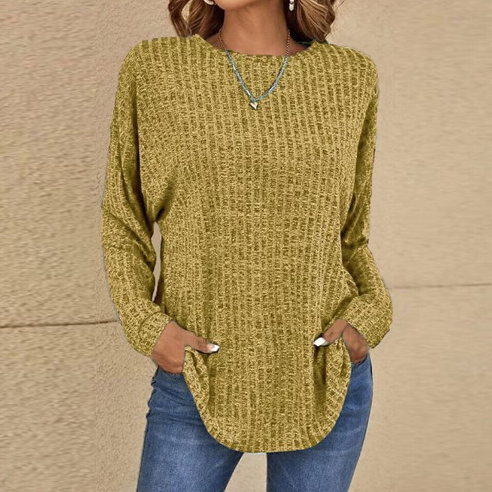 Freya - Stylish Ribbed Jumper