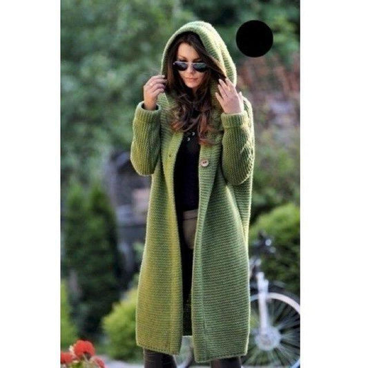 Casual Knitted Long Coat