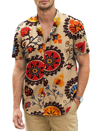 Classic Printed Linen Blend Shirt (US Only)